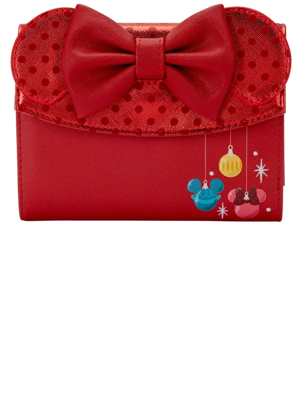 Loungefly Disney Minnie Mouse Exclusive Holiday Ornaments Wallet NWT